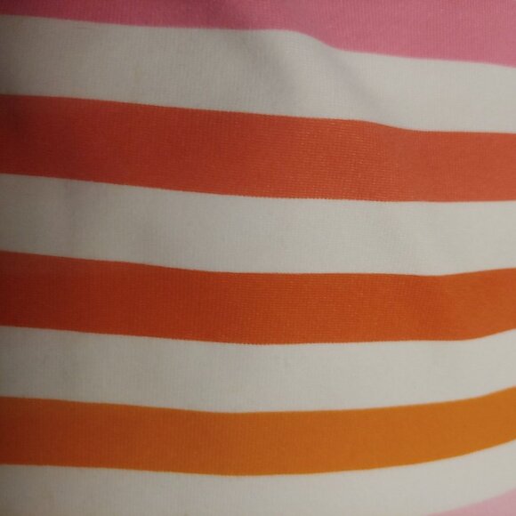 J. McLaughlin Catalina Cloth Pink/Orange Nautical Coastal Mature Business Top L - Picture 7 of 9